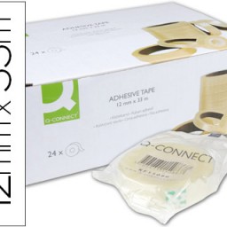 Cinta adhesiva Q-Connect 33m.x12 mm. Encelofanada