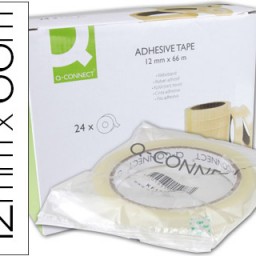 Cinta adhesiva Q-Connect 66m.x12 mm. Encelofanada