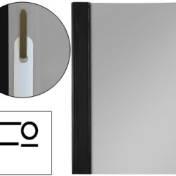 Carpeta dossier fastener Esselte Folio PVC negro