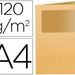 KF15248 Subcarpeta cartulina Q-Connect A4 naranja con ventana