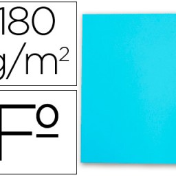 Subcarpeta cartulina Gio Folio celeste pastel 180 g/m²