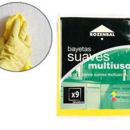 9 bayetas multiuso 36x40cm.