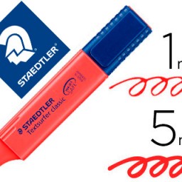 Marcador fluorescente Staedtler Textsurfer 364 tinta roja
