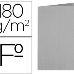 SC25 Subcarpeta cartulina Liderpapel Folio gris 180 g/m²