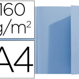 Subcarpeta cartulina Exacompta A4 azul 160 g/m² solapa interior