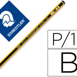 Lápiz de grafito Staedtler Noris hexagonal B