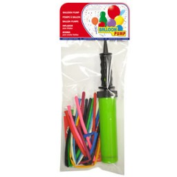 10 globos para modelar + inflador