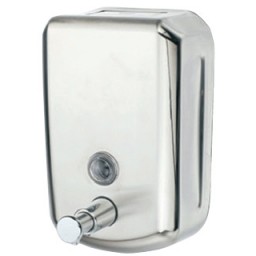 DispensadorQ-Connect de jabón manual 800ml. acero inoxidable