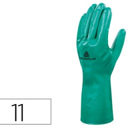Guantes de nitrilo flocado de algodón talla 11 XXL