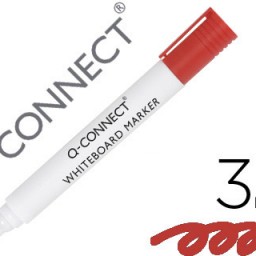 KF26037 Rotulador pizarra blanca Q-Connect punta redonda tinta roja