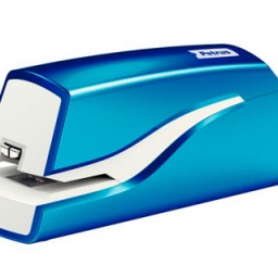 Grapadora Petrus eléctrica E-310 WOW 12 hojas azul metalizado