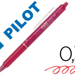 Bolígrafo Pilot Frixion Clicker borrable tinta rosa