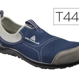 Zapatos de seguridad poliéster gris y algodón azul marino talla 44