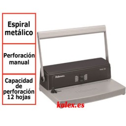 Encuadernadora Fellowes Metal 50 espiral metálico