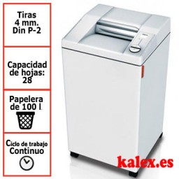 Destructora papel IDEAL 2604C2 microcorte departamental