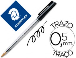 Bolígrafo Staedtler stick tinta negra