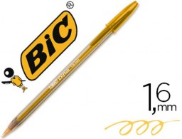 Bolígrafo Bic Cristal Fun tinta naranja