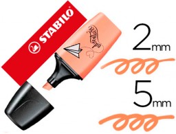 Marcador fluorescente Stabilo Boss mini tinta melocotón pastel