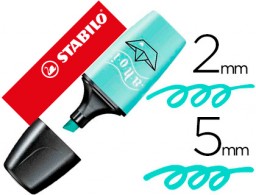 Marcador fluorescente Stabilo Boss mini tinta turquesa pastel