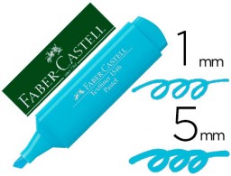 Marcador fluorescente Faber 1546 color pastel azul
