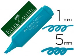 Marcador fluorescente Faber 1546 color pastel turquesa