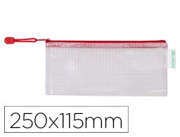 Bolsa multiusos Tarifold PVC cremallera roja