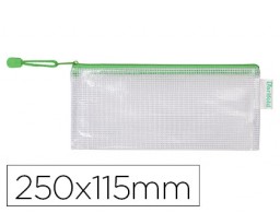 Bolsa multiusos Tarifold PVC cremallera verde