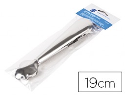 Pinza para hielo con muelle acero inoxidable 19cm.