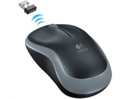 Ratón Logitech óptico M185 inalámbrico gris