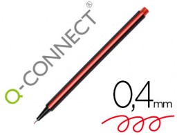 Rotulador Q-Connect tinta roja 0,4 mm.