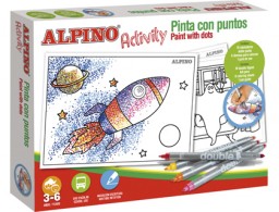 Juego Alpino didáctico Activity Pinta Con Puntos