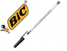 Bolígrafo Bic ecolutions Roundstic tinta negra