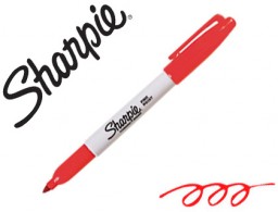 Rotulador Sharpie punta fina tinta roja