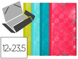 Carpeta de gomas Exacompta Pagaré 3 solapas cartón 600 g colores surtidos