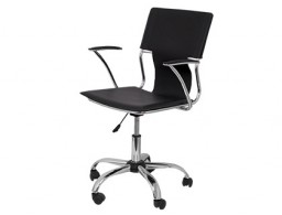Silla giratoria Q-Connect simil piel negra