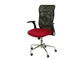 Sillón de dirección Q-Connect respaldo alto rojo malla negra