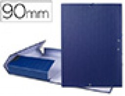 Carpeta de proyectos Liderpapel Folio lomo 90 mm. azul