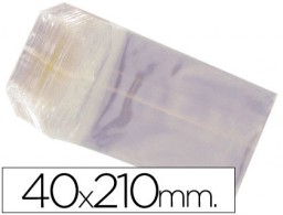 100 bolsas celofán 40x210mm.