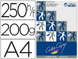 250h papel fotocopiadora Color Copy Glossy A4 200g/m²