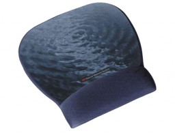 Alfombrilla con reposamuñecas 3M MW311BE para ratón color azul motivo agua