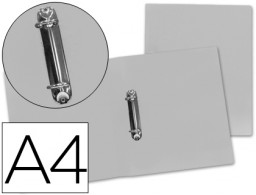 Carpeta 2 anillas 25 mm.Liderpapel A4 PP  transparente