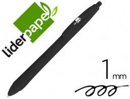 Bolígrafo Liderpapel Gummy Touch tinta negra
