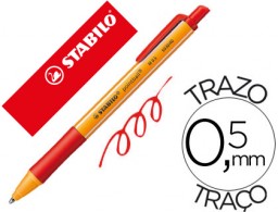 Bolígrafo Stabilo Pointball tinta roja