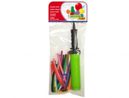 10 globos para modelar + inflador