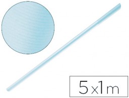 Papel kraft verjurado Liderpapel azul cielo rollo 5x1 m.