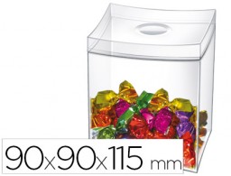 Caja para caramelos cep tapa desmontable poliestireno transparente
