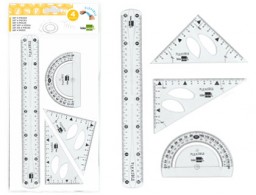 Juego de reglas Liderpapel plástico flexible