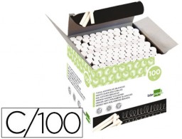 100 tizas antipolvo Liderpapel blancas