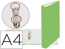 Carpeta de 2 anillas 30 mm. Exacompta A4 verde claro