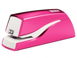 Grapadora Petrus eléctrica E-310 WOW 12 hojas fucsia metalizado